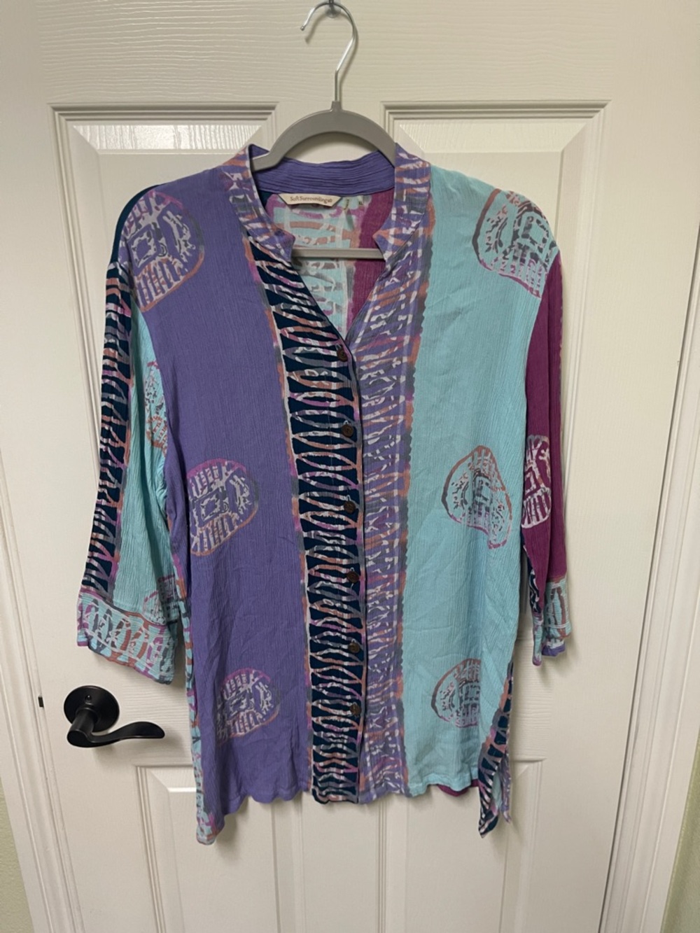 Soft Surroundings Tunic Blouse Shirt Top Size XL